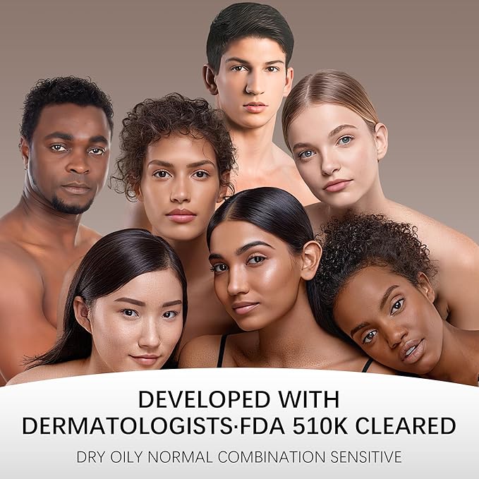 TASNEEM Red Light Therapy for Face, 3D Red Light Therapy Mask with 312 LEDs for Full-face Wrinkles & Acne, 3 Modes with Red & Blue 850nm Near-Infrared Light Therapy Mask, FDA-Cleared, Remote Control