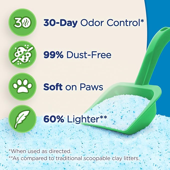 Ultra by Cat's Pride Fresh Scent Micro Crystals, Soft on Paws Litter, 5lb