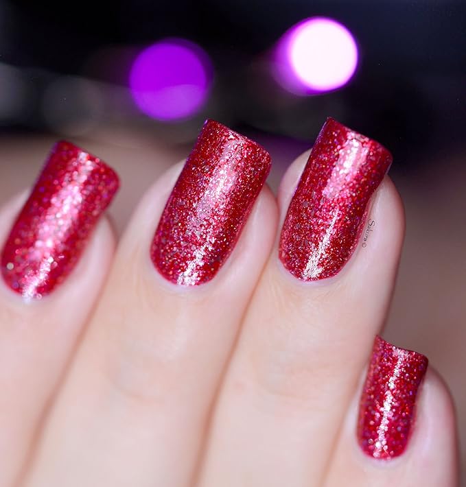 ILNP Cherry Luxe - Rich Red Holographic Nail Polish