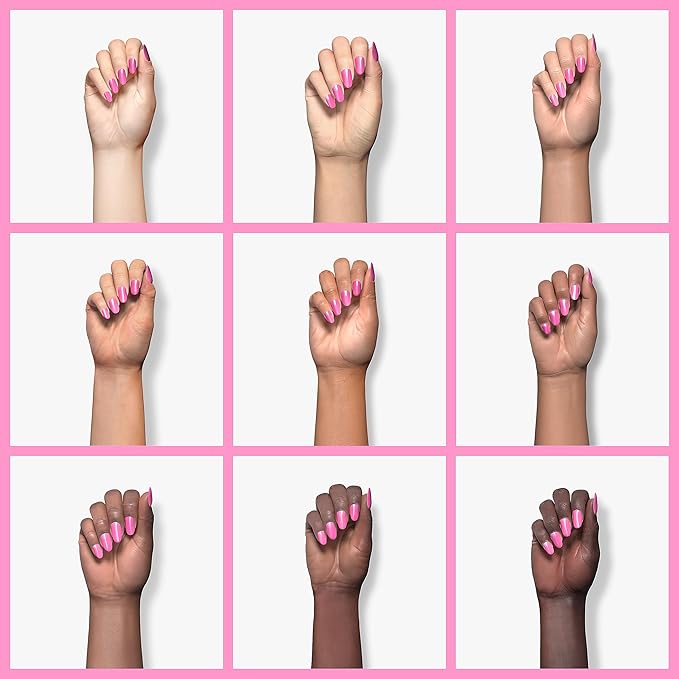 GAOY Bright Pink Gel Nail Polish, 16ml Soak Off UV Light Cure Gel Polish for Nail Art DIY Manicure at Home, Color 1526