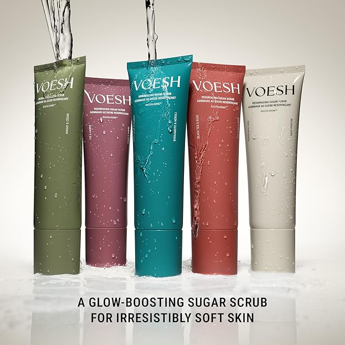 VOESH Resurfacing Sugar Scrub - Bergamot & Neroli, Sugar Body Scrub, K-Beauty Korean Skincare for the Body