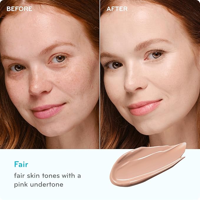 pūrlisse Perfect Glow BB Cream with SPF 30 - Matte Meets Dewy Finish - Enriched with Goji & Hawthorn Berry to Help Improve Skin Texture & Radiance - Fair (1.4 oz)