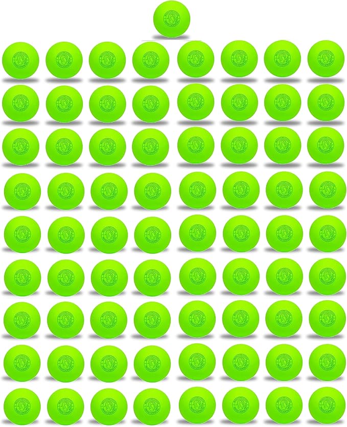 Signature Lacrosse Ball Set - Packs of 2, 4, 8, 12, and 100 - No Chemical Smell Massage Balls, Myofascial Release Tools, Back Roller, Muscle Knot Remover