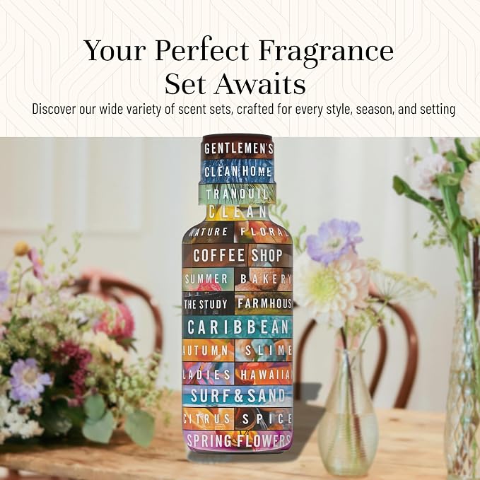 P&J Trading Fragrance Oil Floral Set | Violet, Jasmine, Rose, Lilac, Freesia, and Gardenia Candle Scents for Candle Making, Freshie Scents, Soap Making Supplies, Diffuser Oil Scents