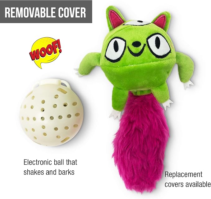Hyper Pet Doggie Pal Monster Interactive Plush Dog Toy, Wiggles and Barks | Vibrating durable design busts boredom with mental stimulation for every size, keeps curious pups engaged and entertained