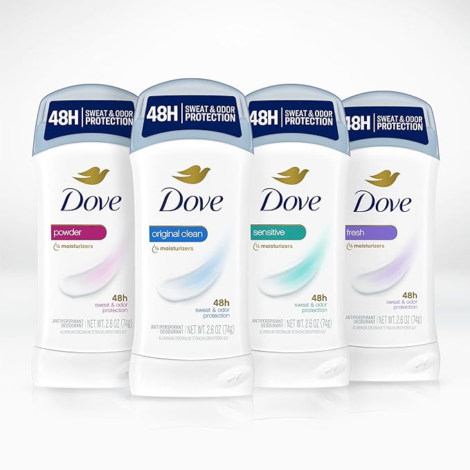 Dove Powder Invisible Solid Anti-Perspirant Deodorant 2.6 oz (Pack of 6)
