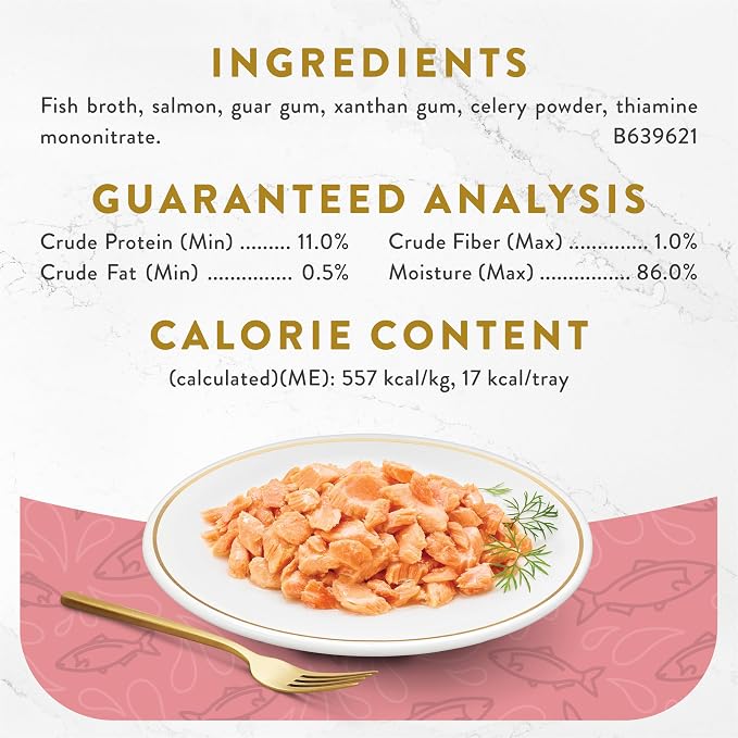 Fancy Feast Purina Appetizers Lickable Grain Free Wet Cat Food Topper Wild Alaskan Salmon Appetizer - 1.1 oz. Trays,(Pack of 20)