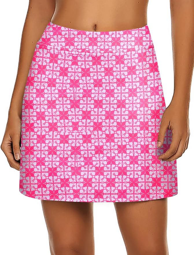 Ekouaer Women's Active Performance Skort Lightweight Skirt for Golf Tennis | Built-in Shorts, A Line, High Waisted, Tummy Control, Pickleball, Running, Workout, Sports, Skorts for Woman