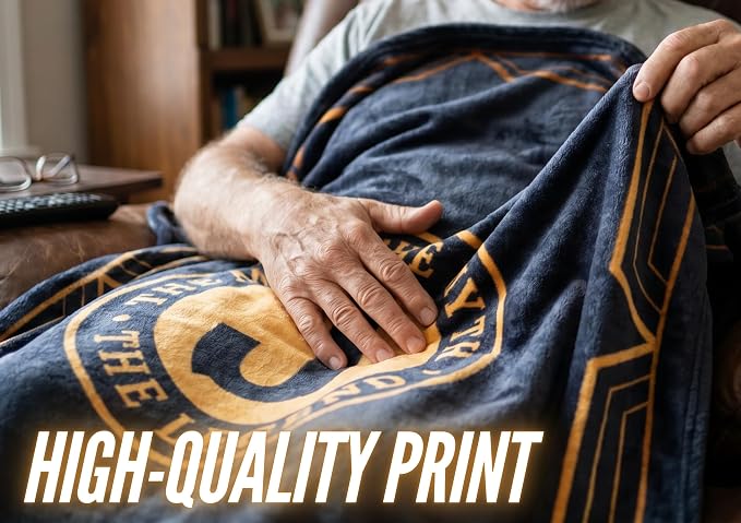 Gifts for Men, Initial Mens Blanket, Birthday Gift for Him, 50"x 65", O | Soft 350 GSM flannel throw with initial legend design for dads, husbands and grandpas, ideal for birthdays or Christmas