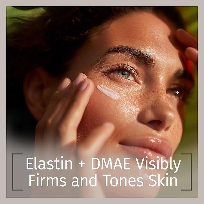 Reviva Labs Elastin and DMAE Cream – Firming Night Cream for Face, Neck, and Throat Area – Facial Moisturizer for Women, Tightening and Lifting Cream, 2 oz