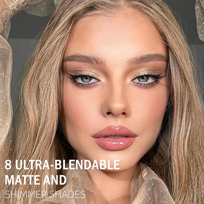 PROFESSIONAL MAKEUP Long Lasting Waterproof Eyeshadow Palette 11 Ultra-pigmented Shimmer & Matte Shades and Naked & Brown Warm Neutral makeup palette with Mirror - Blendable Multi-Purpose