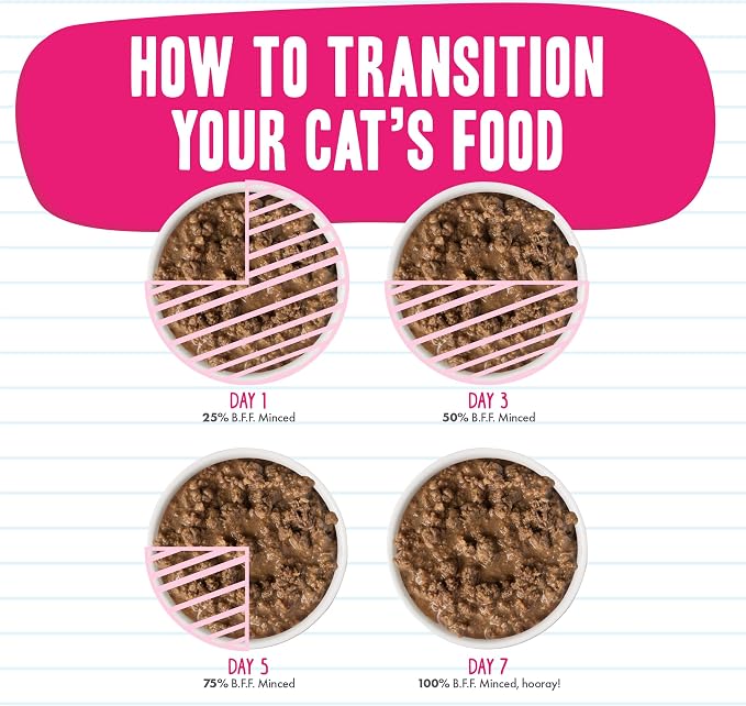 Weruva BFF Minced Natural Wet Cat Food, Big Feline Feast Variety Pack, 10oz Can, Pack of 12