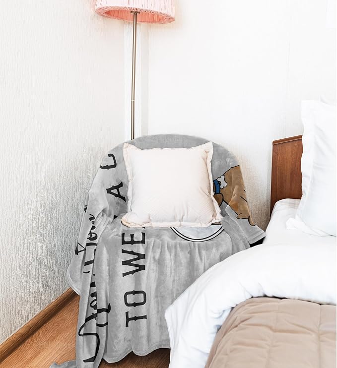 Get Well Gifts for Women/Men After Surgery, Sympathy Gift, Feel Better/Get Well Soon Gifts for Women, Surgery Recovery Gifts for Men, at Least You Dont Have to Wear A Cone Blanket 40"x50"