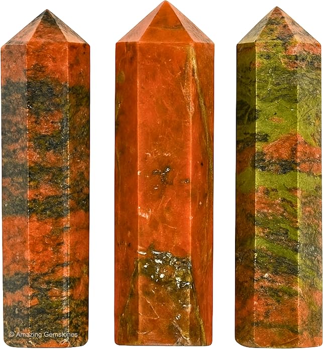 Amazing Gemstone Crystal Points Bulk Healing Crystals & Stones - Premium Single Terminated Healing Wand Point Bulk Crystals for Crafts, Crystal Grid, DIY Work