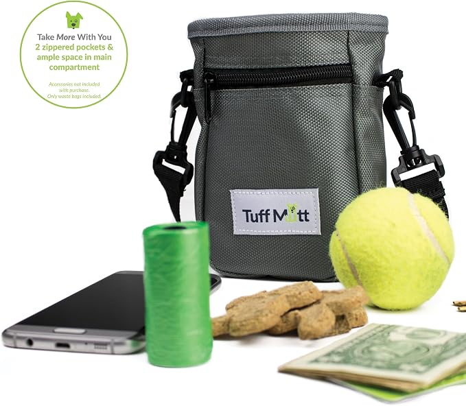Dog Treat Pouch for Training with Poop Bag Dispenser