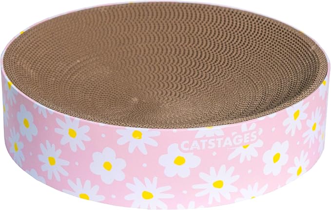 Catstages Scratch & Snuggle 2-in-1 Cat Scratcher & Lounger, Corrugated Cardboard Scratching Pad, Bowl-Shaped Design for Kittens & Indoor Cats up to 15 lbs, 16"