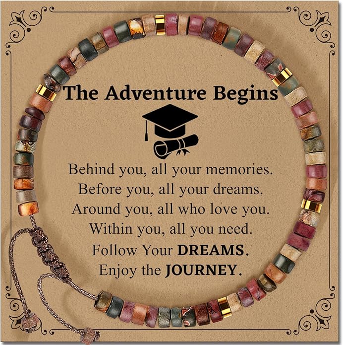 Inspirational Gifts Bracelets for Women: Valentines Mothers Day Birthday Gifts for Women Friends Sister Mom - Healing Natural Stone Beads Bracelets Thinking of you Get Well Soon Gift for Women