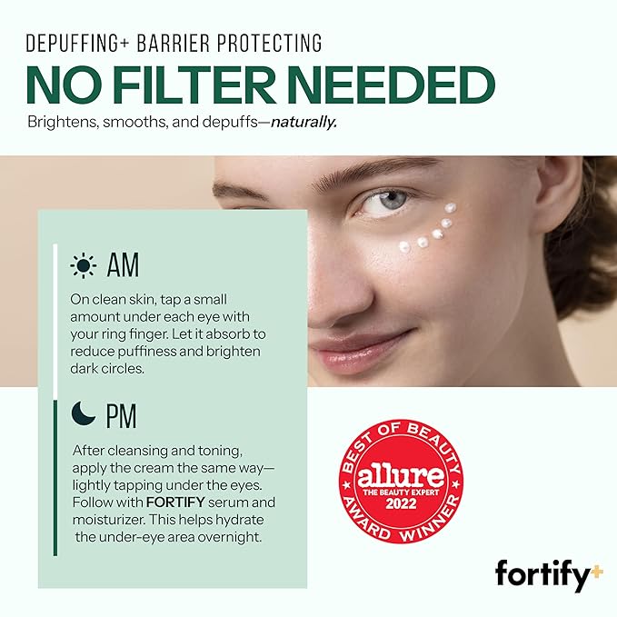 Under Eye Cream - Puffy Eyes and Dark Circles Treatment - Peptides, Hyaluronic Acid & Squalane - 3-in-1: Detox, Treat, Boost - Dermatologist Tested - Anti-Aging Korean Skincare - 2 Pk