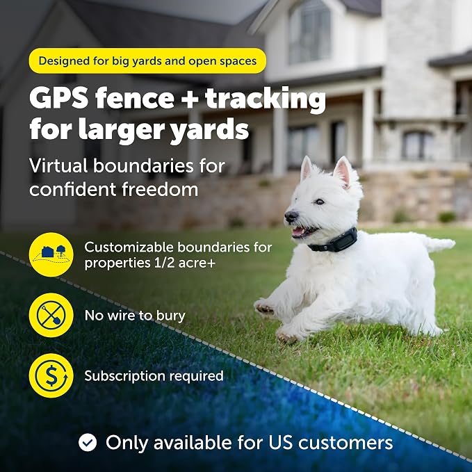 PetSafe Guardian GPS 2.0 Dog Fence + Tracking, 1/2 Acre or More