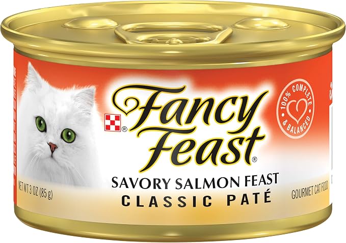 Fancy Feast Gourmet Salmon Feast Cat Food, 3 oz (Pack of 2)