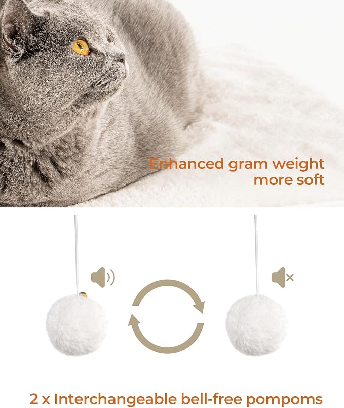 35.4in 3-Tier Modern Cat Tree Tower Condo, Cat Scratch Posts for Indoor Cats, Big Plate, Two Full Sisal Scratching Posts, Rustic Brown