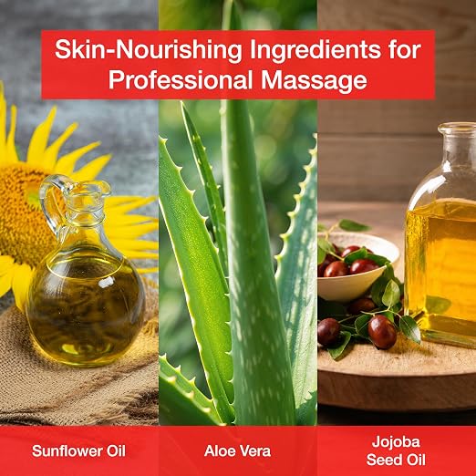 Bon Vital' Original Massage Gel for a Versatile Massage Foundation to Relax Sore Muscles and Repair Dry Skin, For Massage Therapists Who Want Superior Glide & Gentle Friction for Clients, 8 Oz Bottle