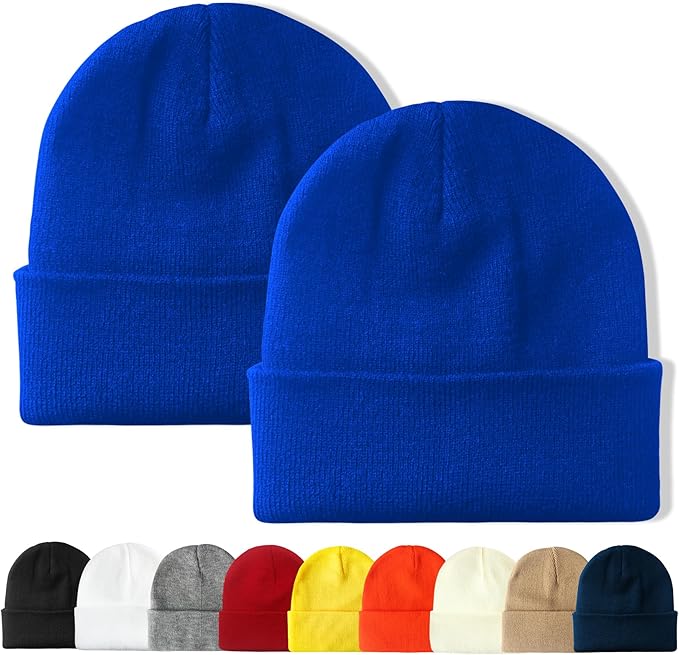 PFFY Unisex Beanie Hats for Men Women Knit Winter Beanies