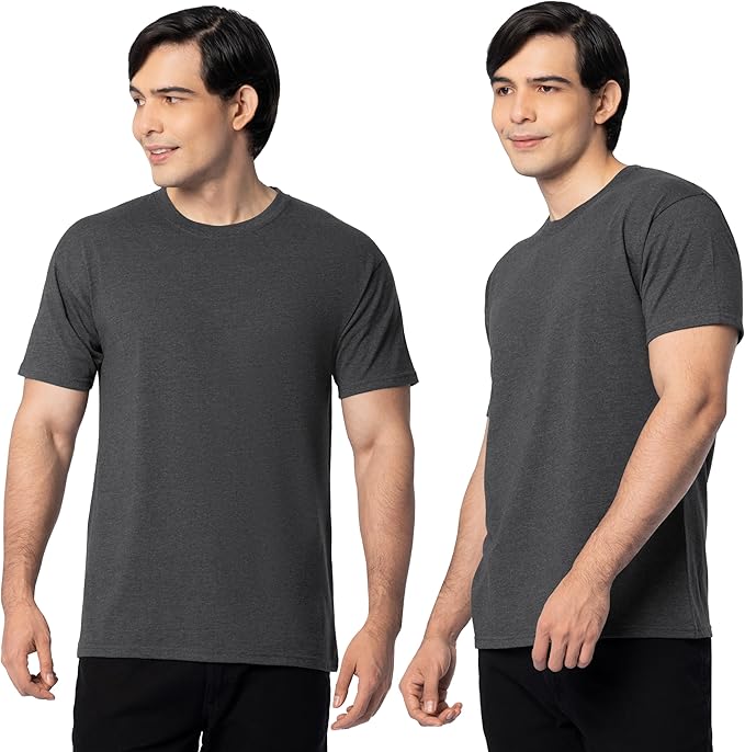 Fruit of the Loom Men's Eversoft Cotton Odor Control & Breathable Moisture Wicking T-Shirts