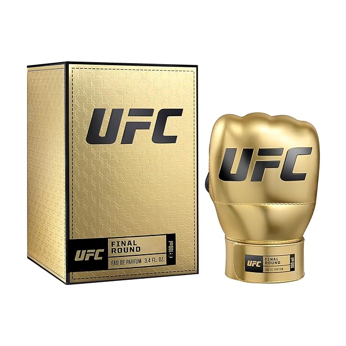 UFC Final Round - Cologne for Men - Amber, Leather, Vanilla Perfume for Men with Saffron and Sandalwood Notes - Bold, Long Lasting Scent - 3.4 oz