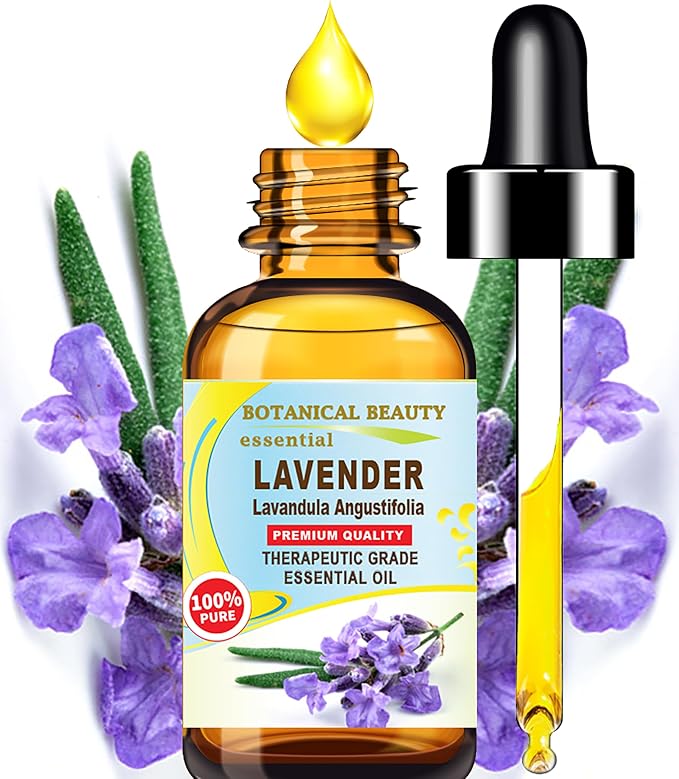 Botanical Beauty Lavender Essential Oil 100% Pure Natural Undiluted Therapeutic Grade Essential Oil 2 Fl.oz.- 60 ml for Aromatherapy, Soaps, Candles, Diffusers