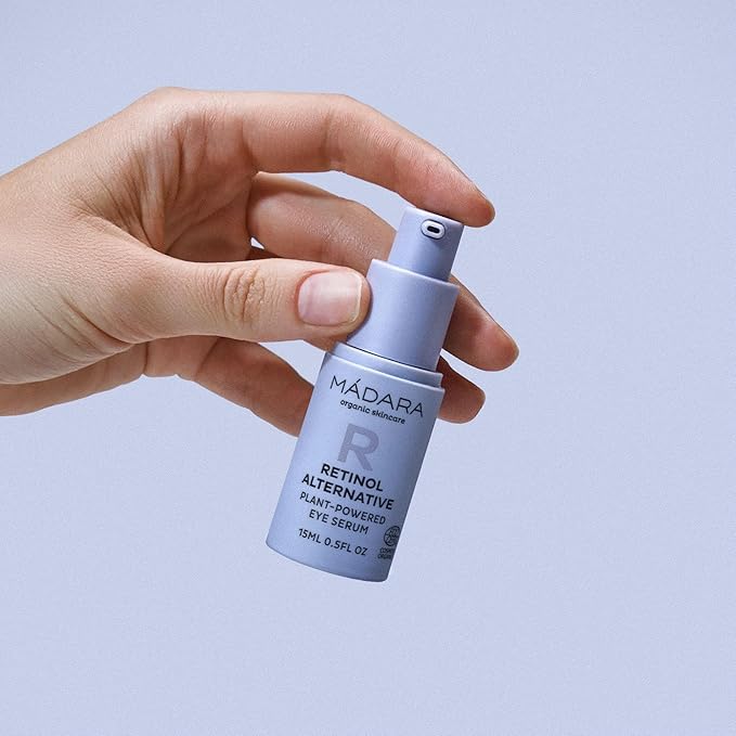 MADARA Retinol Alternative Vegetable Eye Serum, 15 ml – Anti-Ageing Care for Wrinkles, Crow’s Feet, Dark Circles & Puffiness – With Bidens Pilosa & Birch Water, Dermatologically Tested, Vegan