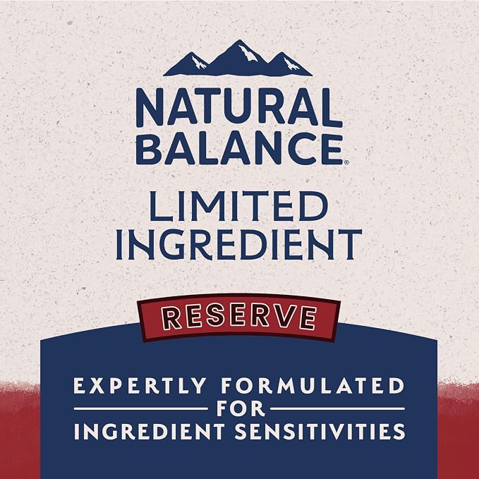 Natural Balance Limited Ingredient Adult Dry Dog Food - Balanced Nutrition for Adult Dogs - Grain-Free, Soy-Free Recipe - Limited Ingredient Formula - 4 lb - Reserve Sweet Potato & Bison Recipe