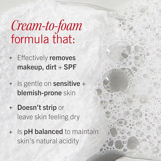 First Aid Beauty Ultra Gentle Cream-to-Foam Pure Facial Cleanser – Makeup Removing Face Cleanser - Face Wash with Colloidal Oatmeal & Glycerin, for Sensitive, Acne & Blemish-Prone Skin, 2 oz