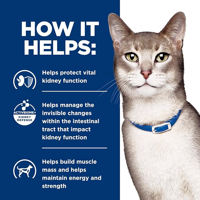 Hill's Prescription Diet k/d Kidney Care Wet Cat Food | #1 Veterinarian Recommended, Chicken Recipe, 5.5 oz. Cans, 24-Pack