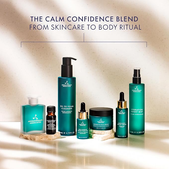 Aromatherapy Associates Calm Confidence Bath & Shower Oil, 55ml, Aromatherapy Body Oil with Blue Tansy, Sandalwood & Jasmine to Rebalance & Empower, Vegan