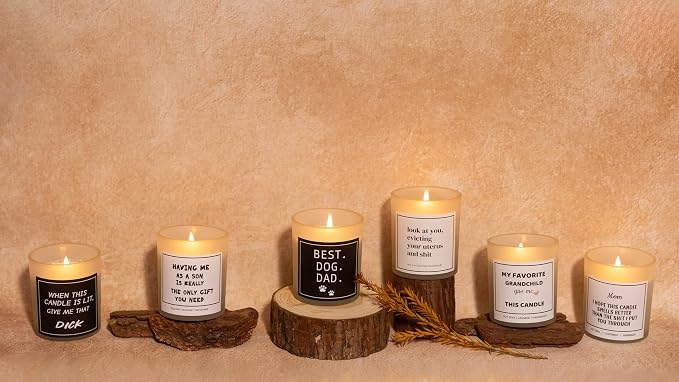 Candles for Men,Husband and Boyfriend, Funny Candles,Sex Candle,Unique Anniversary, Valentine's Day, Birthday, Christmas Gifts, Couple Gift, Single Female Bride Shower Gift, Sandalwood Candle