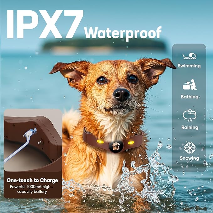 GPS Wireless Dog Collar Fence System with Free App Electric Dog Fence