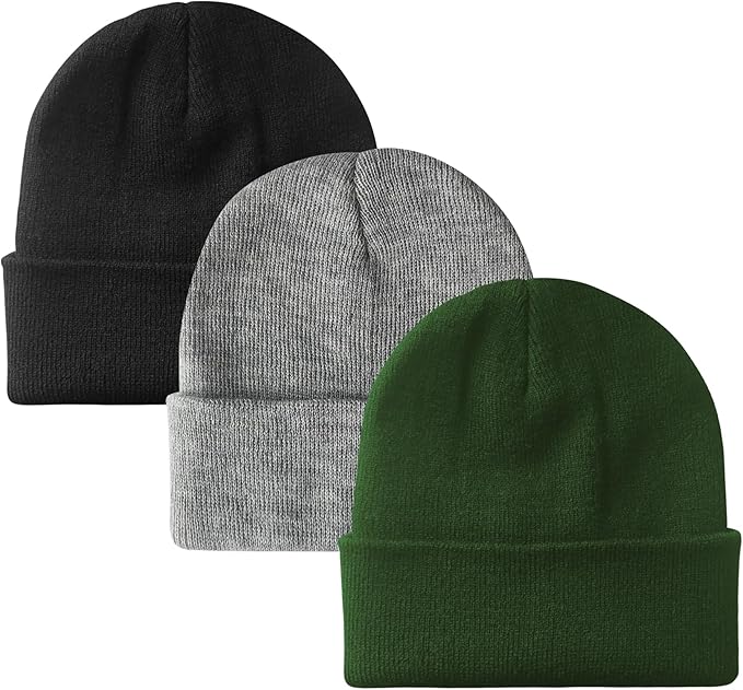 PFFY Unisex Beanie Hats for Men Women Knit Winter Beanies