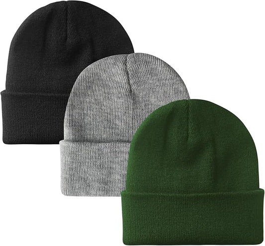 PFFY Unisex Beanie Hats for Men Women Knit Winter Beanies