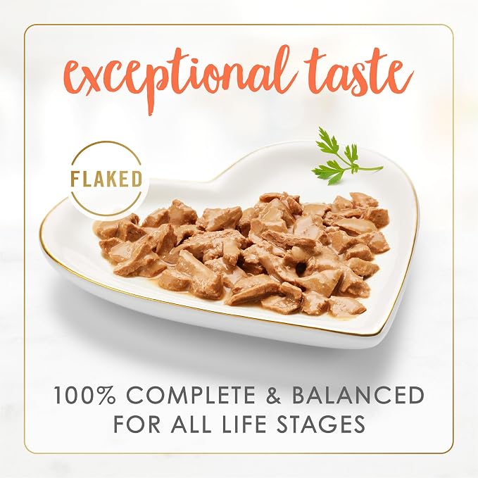 Fancy Feast Purina Wet Cat Food Flaked Chicken and Tuna Feast - 3 oz. Cans (Pack of 48)