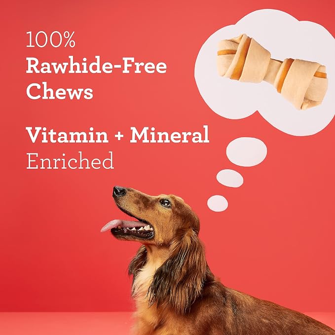 DreamBone Mini Bone Sweet Potato Rawhide-Free Dog Treats, 24 Count | Daily Chew, Digests Safely and Completely, Made With Real Chicken and Sweet Potato, For Adult Dogs