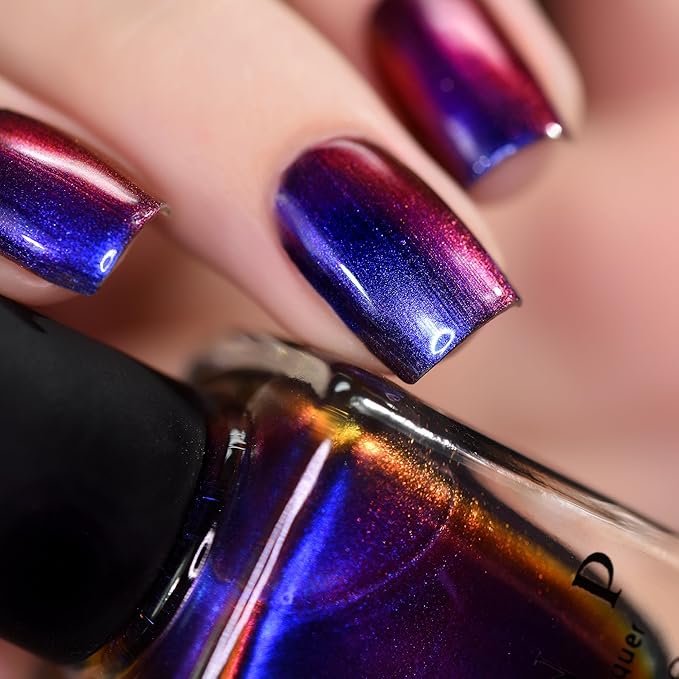 ILNP Cygnus Loop - Blue, Purple, Orange, Yellow, Red, Green Ultra Chrome Color Shifting Nail Polish