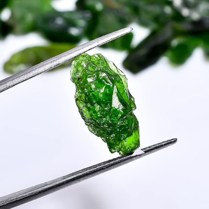 50 carats Raw Chrome Diopside Rough Gemstone, Natural Crystals, Healing Stones, Wholesale Lot, Jewelry Making Supply, Stone, Strength Stone, 10 to 15mm, 9 to 12pcs