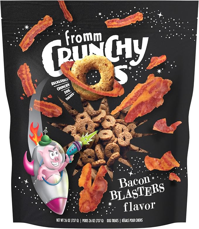 Fromm Crunchy Os Bacon Blasters Flavor Dog Treats - Bacon Recipe - 26 oz