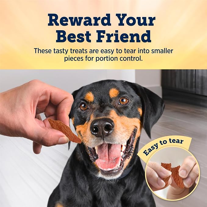 Blue Buffalo True Chews Premium Jerky Cuts Chicken Dog Treats, 12 oz | Real Chicken First, Tender & Tasty, Made in the USA, No Artificial Preservatives