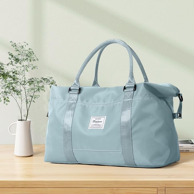 Travel Duffel Bag, Carry On Overnight Weekender Bags for Women | Travel Bag with Wet Pocket & Trolley Sleeve, For Spirit Airlines 18x14x8 Personal Item Bag