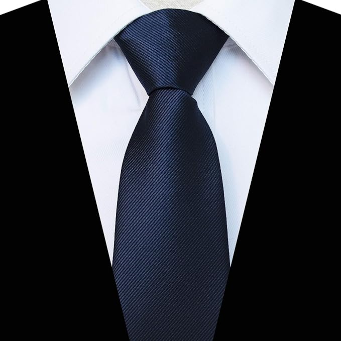 JEMYGINS 3.15“Solid Color Pre-tied Adjustable Necktie for Business and Wedding