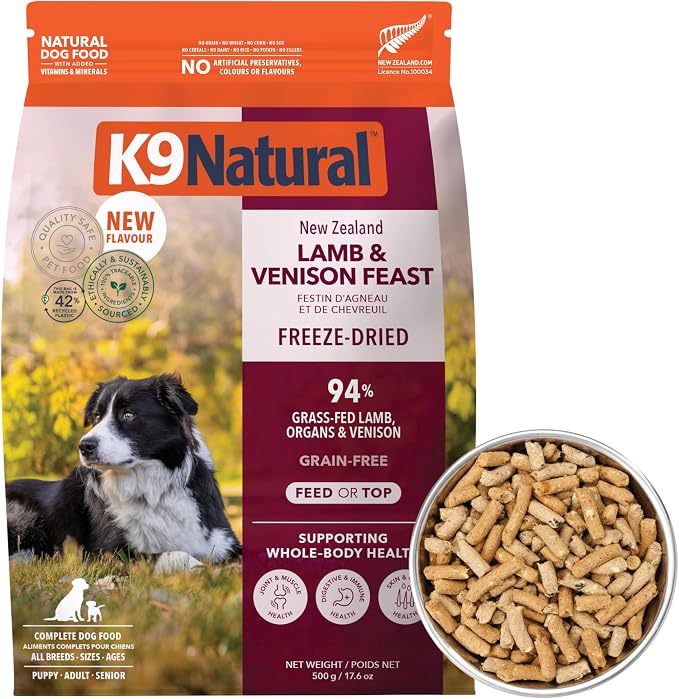 K9 Natural - Freeze Dried High Protein Grain-Free Dog Food Or Topper