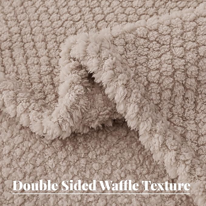 Whale Flotilla Soft Fleece King Size Bed Blanket, Camel | 90x104 Inch, Suitable for Bed, Fluffy Fuzzy Jacquard Blankets for All Season, Lightweight and Cozy