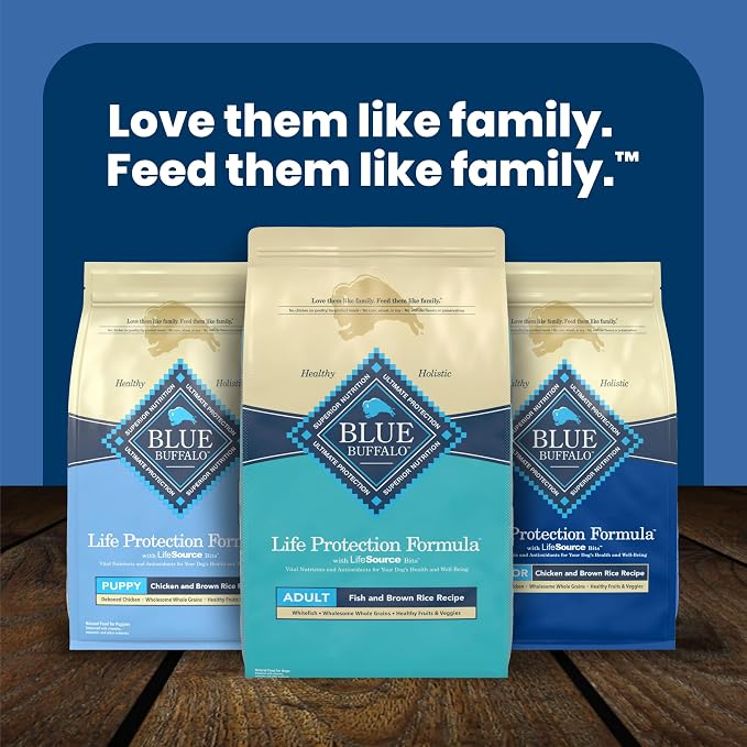 Blue Buffalo Life Protection Formula Fish Adult Dry Dog Food, 30 lb | Real Whitefish #1 Ingredient, Supports Immunity with Antioxidant-Rich LifeSource Bits, Promotes Healthy Muscle Development